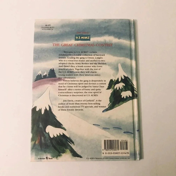 Vtg 1988 The Great Christmas Contest by Jim Davis US Acres Bantam Book - Picture 16 of 16
